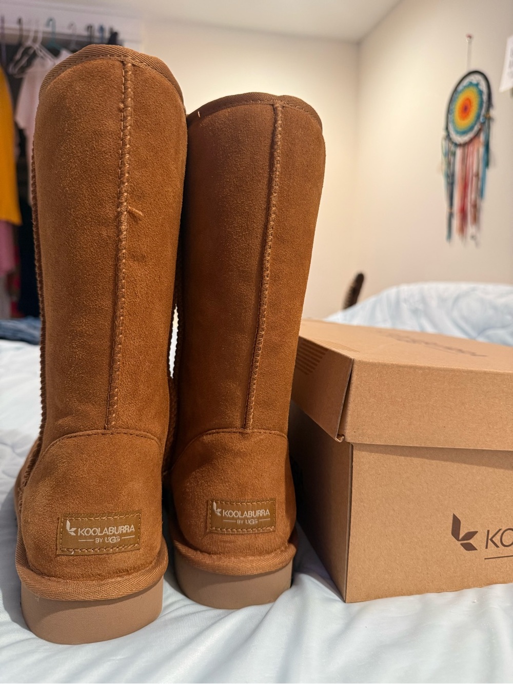 UGG Chestnut Suede Tall Cozy Boots